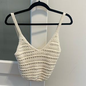 Never worn, size small, Zara crochet tank top